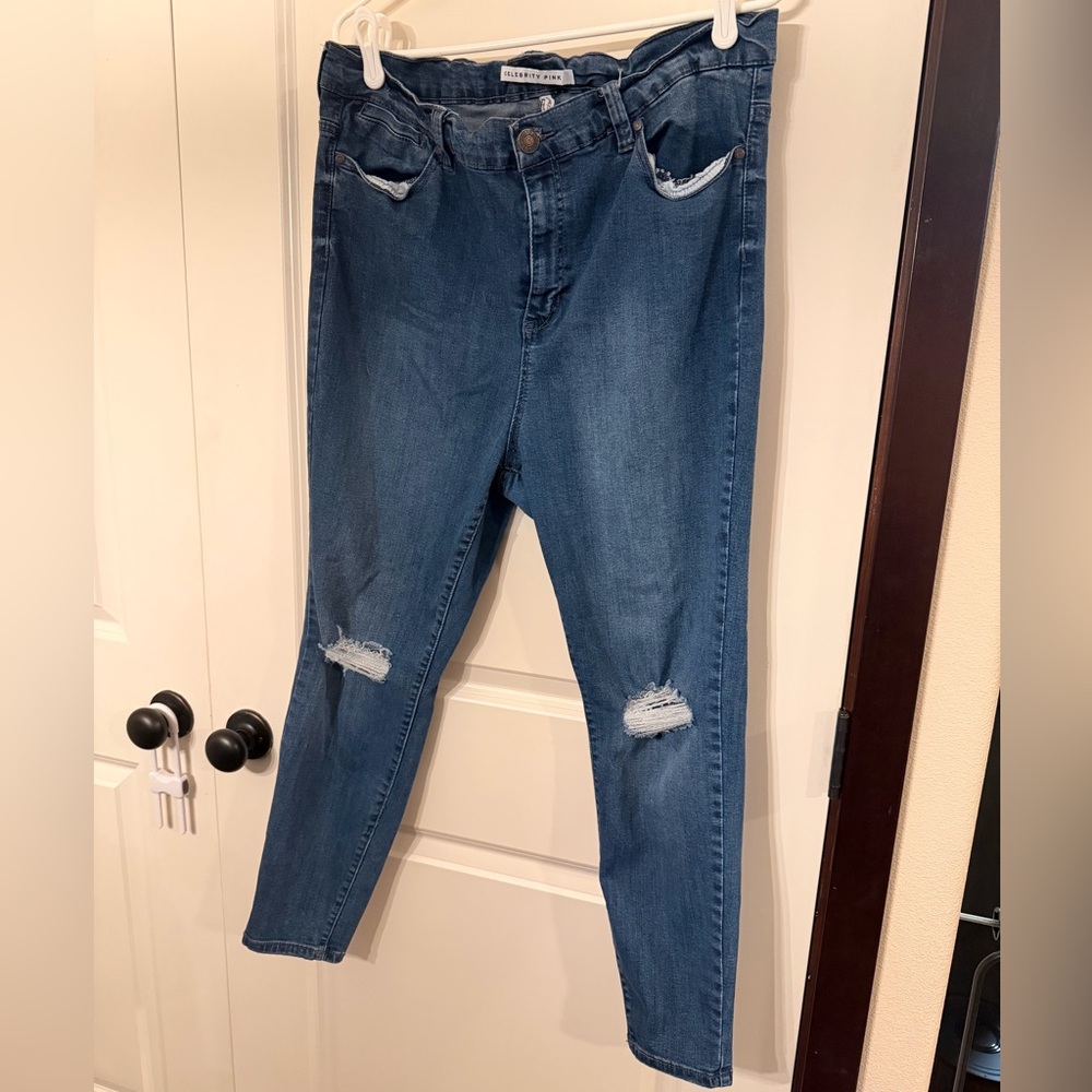 High Rise Ankle Skinny Jeans - Picture 2 of 6